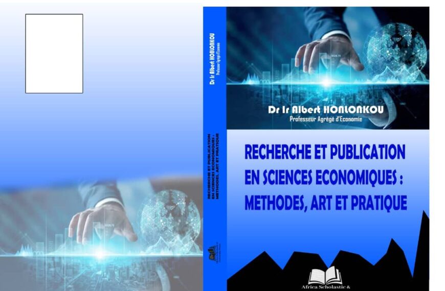LE PROFESSEUR ALBERT HONLONKOU ANNONCE LA SORTIE PROCHAINE D’UN OUVRAGE DE RÉFÉRENCE